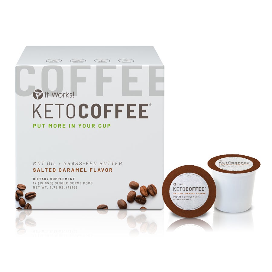 It Works! Keto Coffee Pods Salted Caramel Flavor