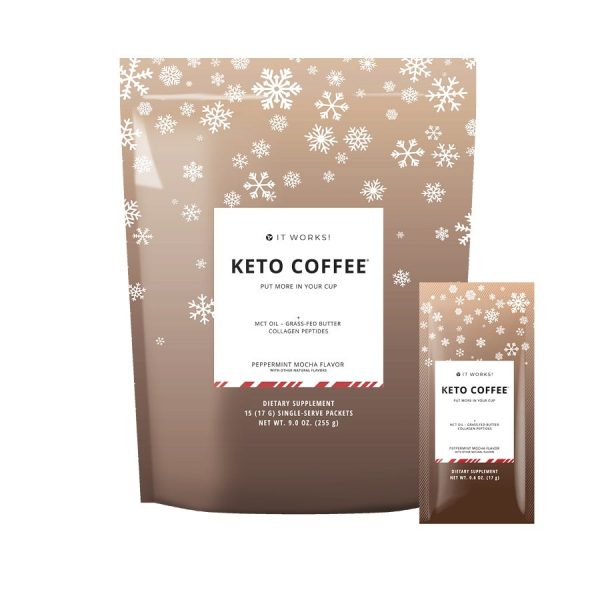 IT WORKS! Keto Coffee – Peppermint Mocha Flavor